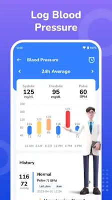 Blood Pressure & SugarTrack android App screenshot 4